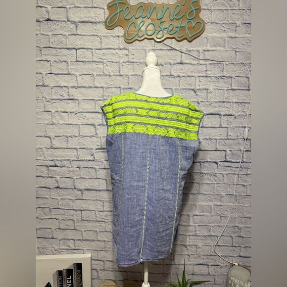 J.CREW Womens Linen Blend Beach Tunic Cover Up Shirt, Top Embroidery Size S - Picture 3 of 12